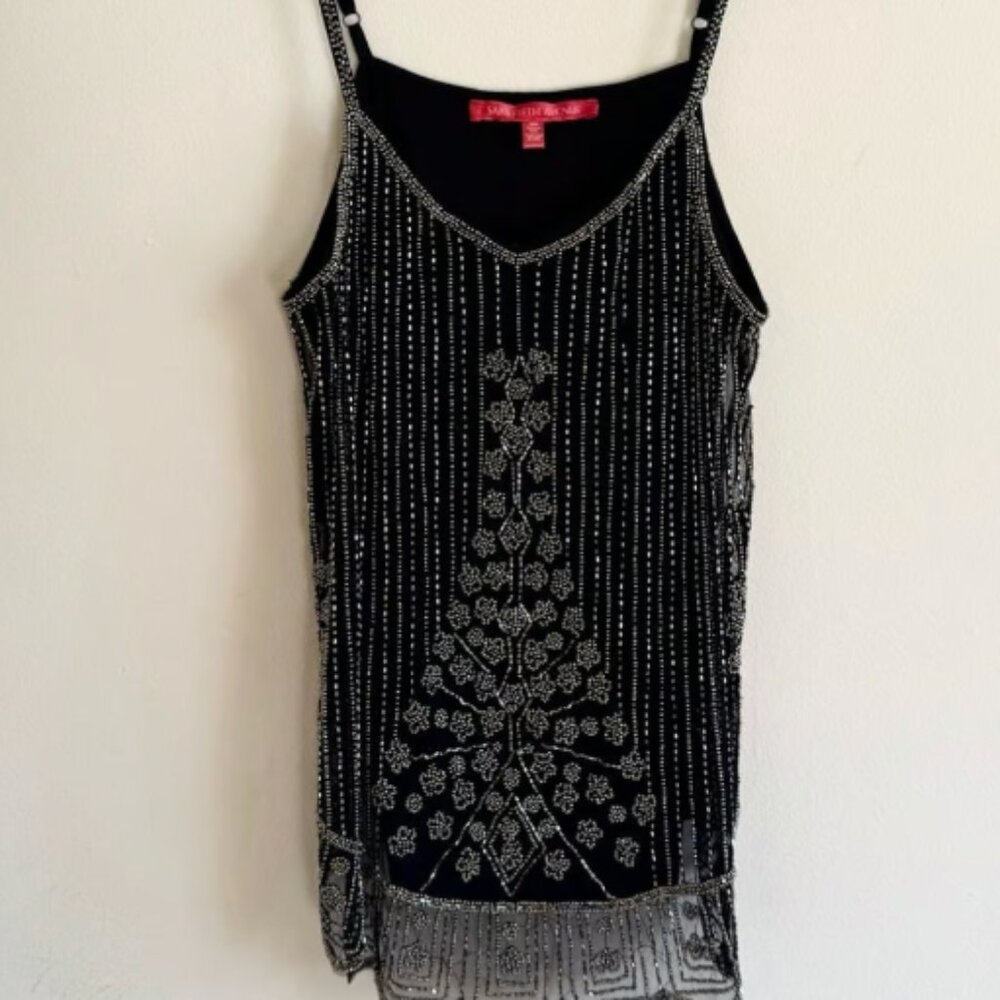 Black Beaded Top from Sax Fifth Ave